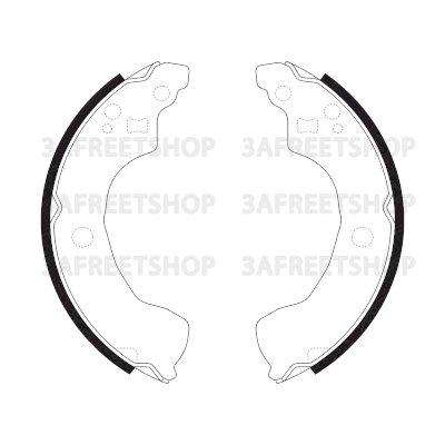 BRAKE SHOE NS SUNNY 2002