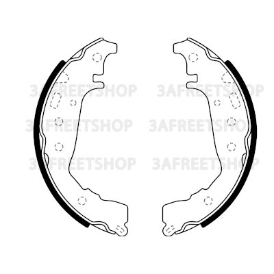 BRAKE SHOE TY YARIS 2006-2013