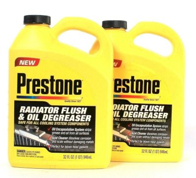 PRESTONE 2 IN 1 RADIATOR FLUSH AND OIL DEGREASER 946ML