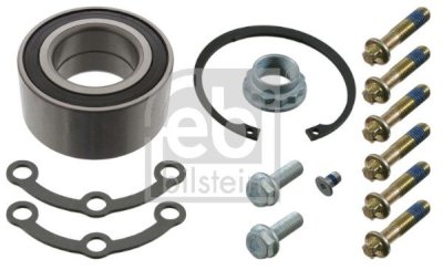 FEBI BILSTEIN 21872 Wheel Bearing Kit suitable for MERCEDES-BENZ C-Class  Rear Axle Left, Rear Axle Right, with attachment material, 84 mm, Angular Ball Bearing