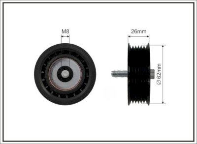 NEWTECH TENSIONERPULLEY بكرة قشاط مسننة M272 M273