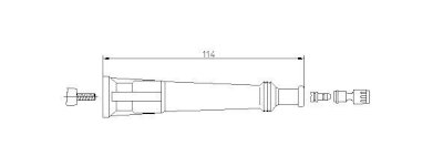 BREMI 13213/5 Plug, spark plug-BMW M10,M20,M30/E30,34,28,32,21,12,23 عضمة بوجي