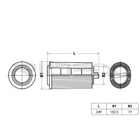 SEGMA AIR FILTER DB M271/W204,W207,W211,W212/C180,200,250