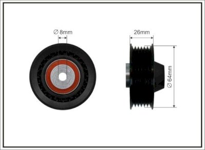 بكرة مسننة صغيرة DB M104,M119,OM601,OM602/W124,W210,C140