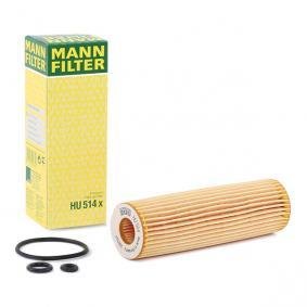 MANN-FILTER HU 514 x Oil Filter  with seal, Filter Insert