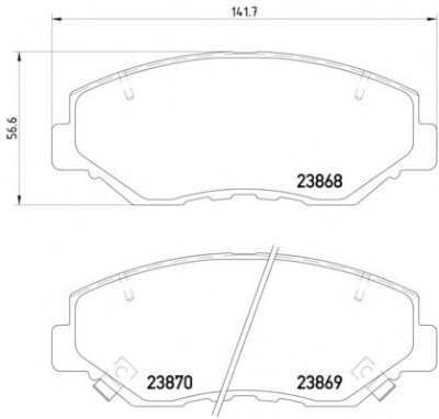 BRAKE PAD CRV 07 FRONT كوليه امامي